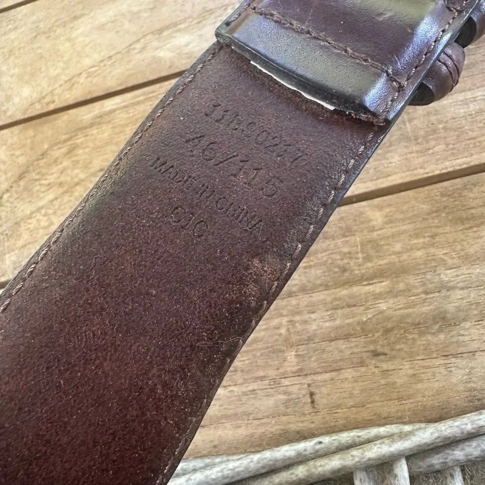 Brown Leather Men’s Belt 46